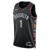 Muške NBA Dres Brooklyn Nets Ziaire Williams Nike 2025-26 City Edition Crno Swingman
